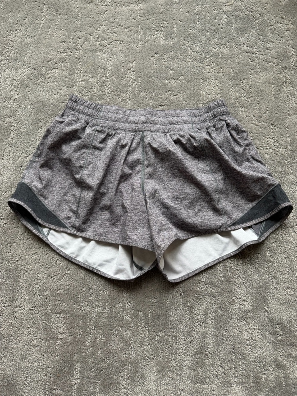 lululemon Women’s Grey Athletic Shorts with Inner Liner